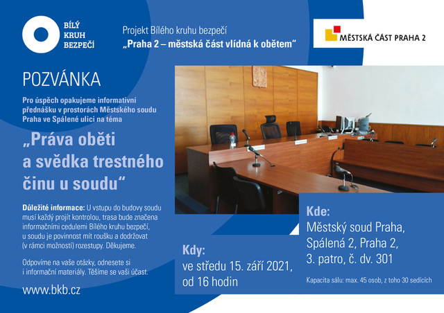 Pozvánka na přednášku u MS v Praze